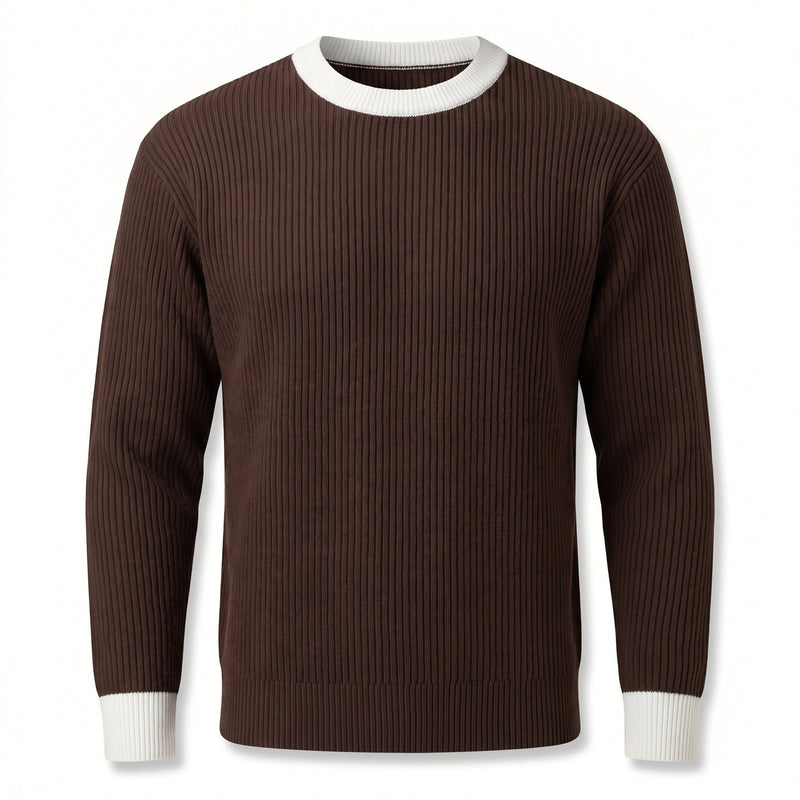 Loose Ribbed Knit Tee for Men, Long Sleeve - product view 9 | Buffalo Gears