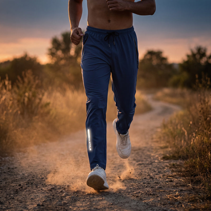 Men's Breathable Track Trousers with Reflective Detailing - product view 3 | Buffalo Gears