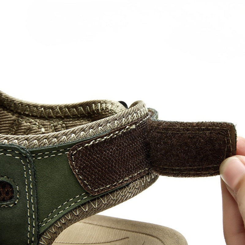Men's Closed-Toe Leather Trail Sandals for Summer Hikes - product view 11 | Buffalo Gears