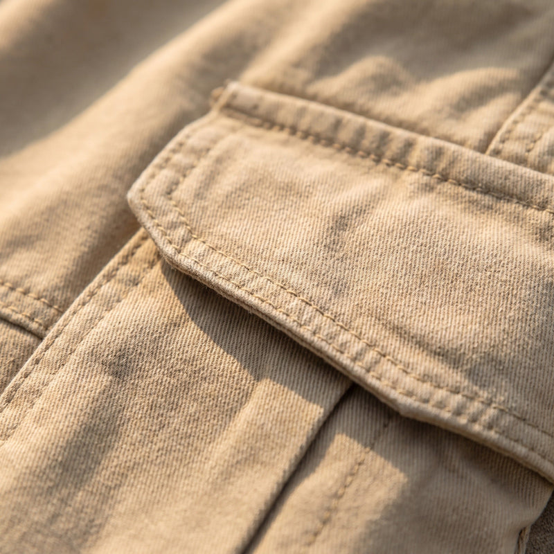 Men's Cotton Cargo Trousers with Six Roomy Pockets - product view 4 | Buffalo Gears