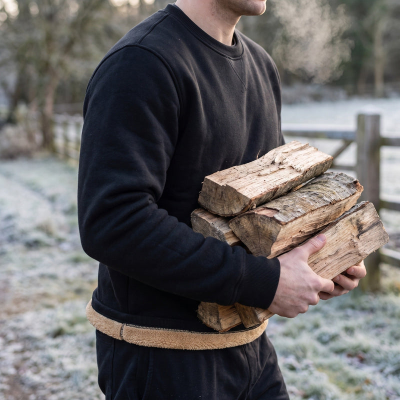 Men's Fleece Lined Crew Neck Sweatshirt for Winter - product view 5 | Buffalo Gears