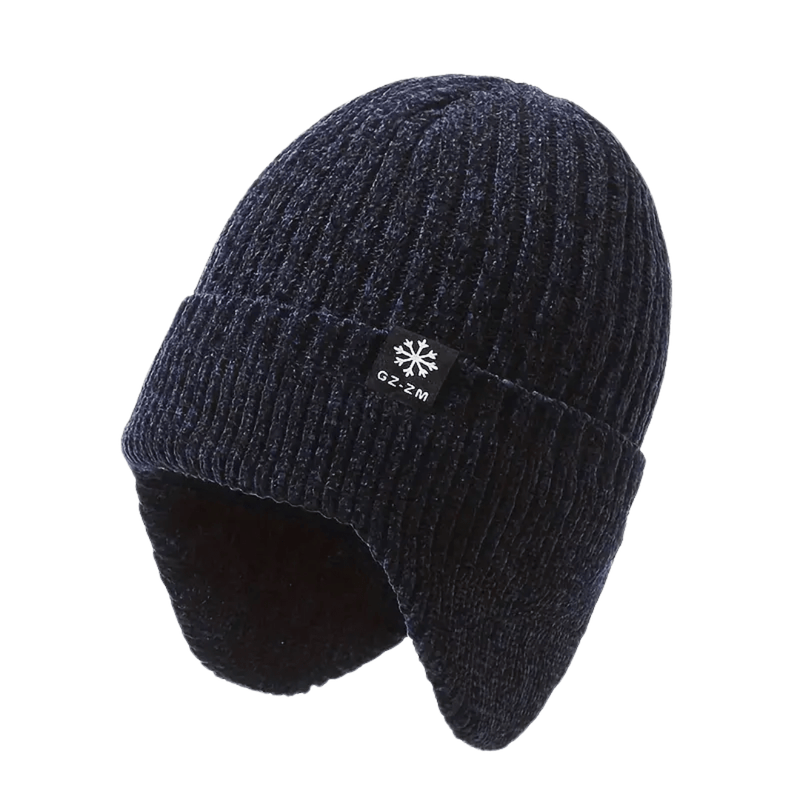 Men's Fleece-Lined Earflap Beanie for Cold Winter Days - product view 6 | Buffalo Gears