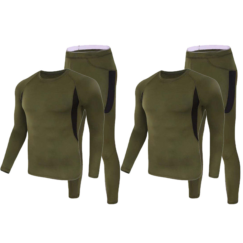 Men's Fleece-Lined Thermal Base Layer Set for Cold Weather - product view 7 | Buffalo Gears
