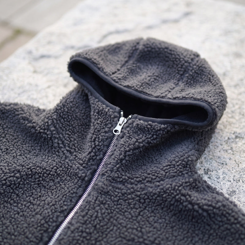 Men's Full Zip Fleece Hooded Jacket as a Mid Layer - product view 4 | Buffalo Gears