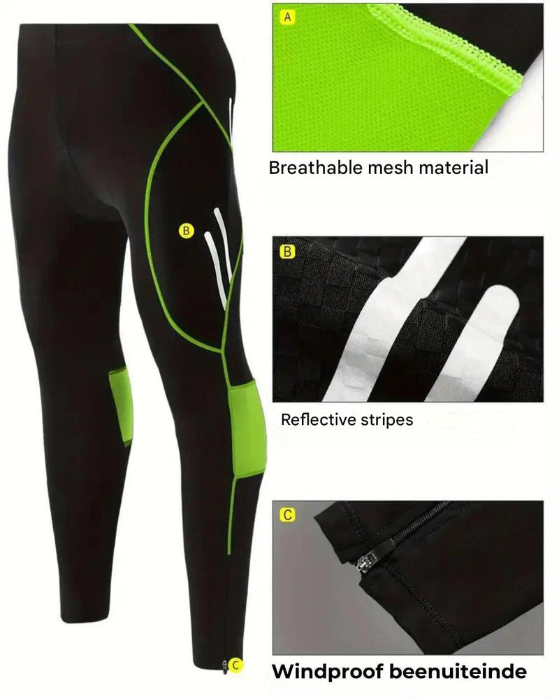 Men's Gel-Padded Cycling Tights for Long Rides - product view 7 | Buffalo Gears