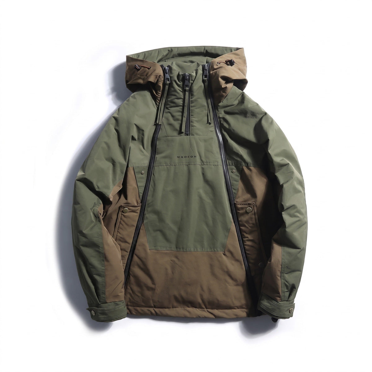 Men's Insulated Techwear Jacket with Double Zip Front - product view 1 | Buffalo Gears