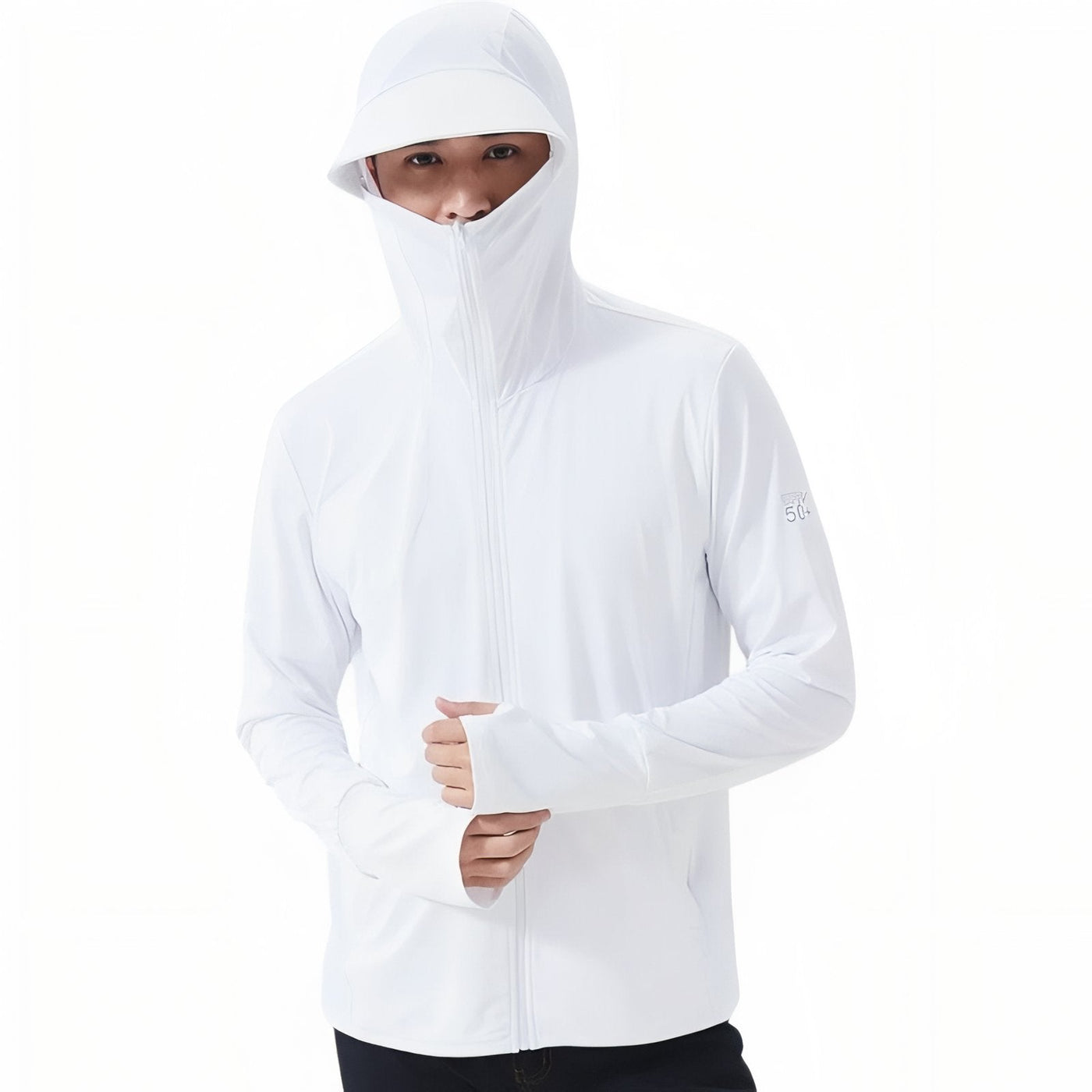 Men's Lightweight UPF 50+ Hiking Sun Hoodie Jacket - product view 1 | Buffalo Gears