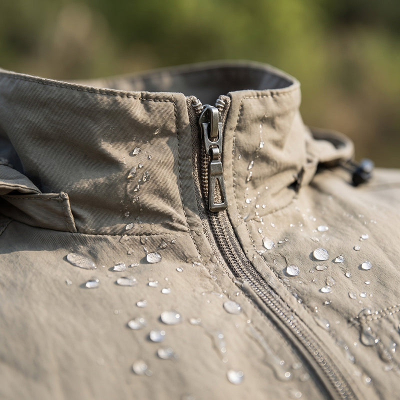 Men's Lightweight Waterproof Rain Jacket for Spring Weather - product view 4 | Buffalo Gears
