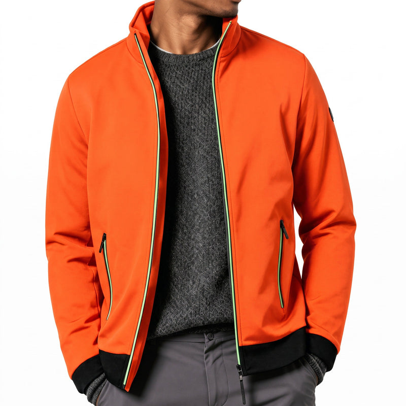 Men's Long Zip Knitted Jumper for Autumn and Winter - product view 11 | Buffalo Gears