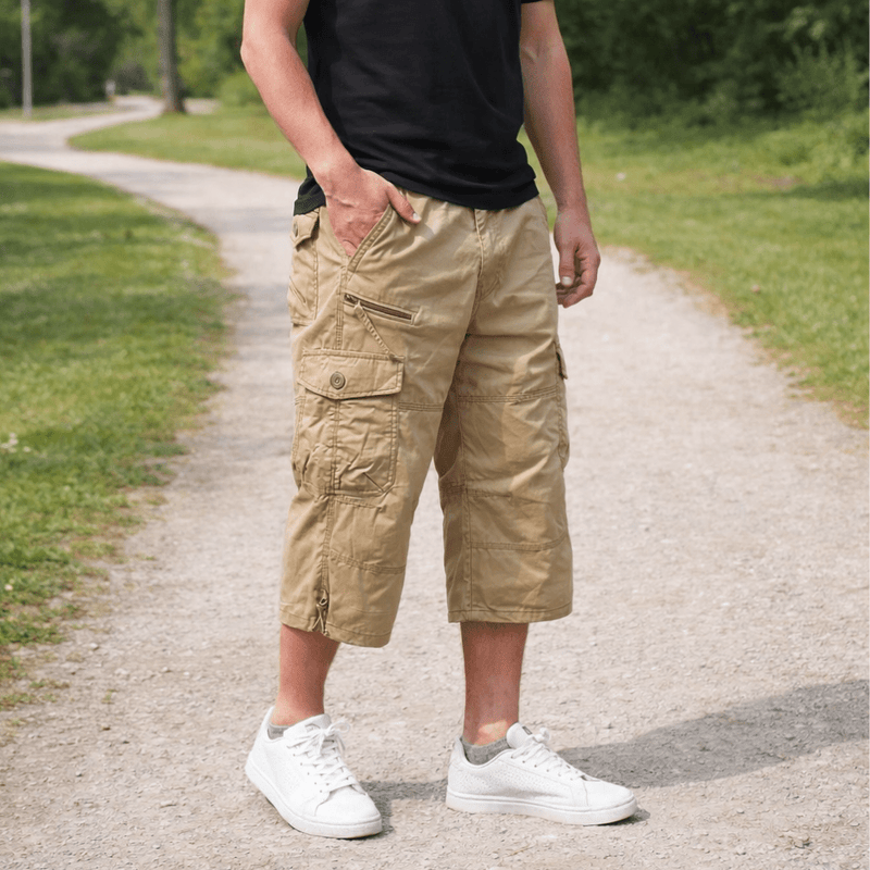Men's Loose Fit Cargo Shorts with Multiple Pockets - product view 2 | Buffalo Gears