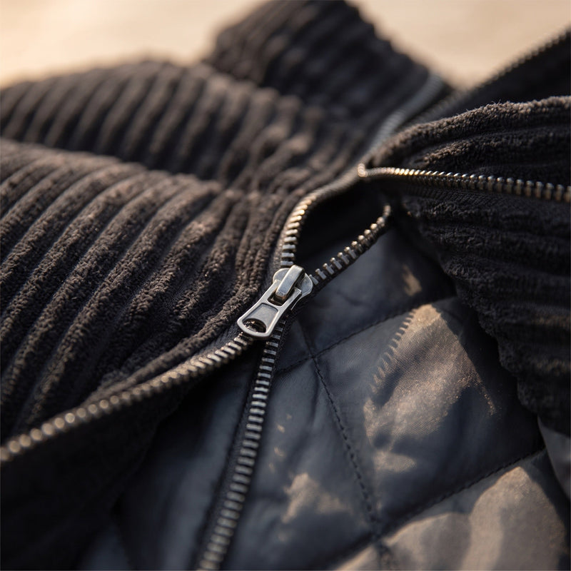 Men's Quilted Corduroy Jacket with Stand Collar - product view 4 | Buffalo Gears