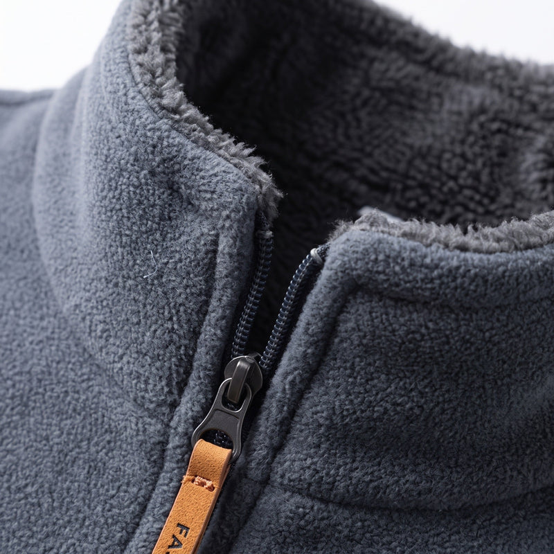 Men's Reversible Double Sided Fleece Jacket, Full Zip - product view 4 | Buffalo Gears