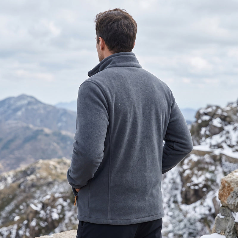 Men's Reversible Double Sided Fleece Jacket, Full Zip - product view 5 | Buffalo Gears