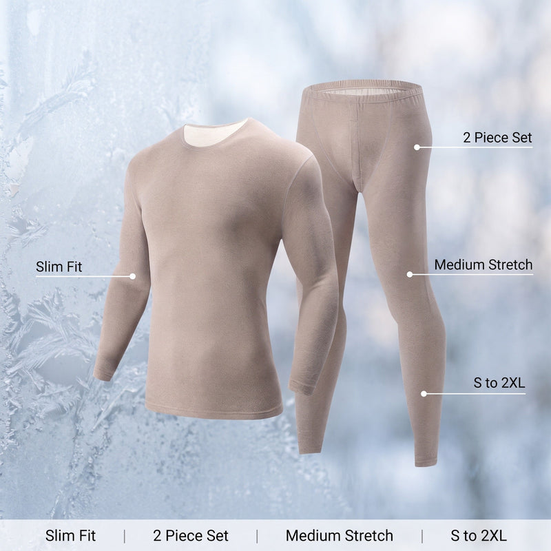 Men's Slim Fit Base Layer Set with Long Sleeve Top - product view 2 | Buffalo Gears