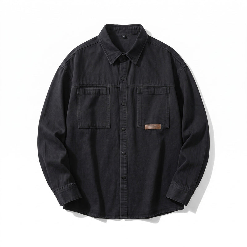 Men's Snap Button Cotton Work Shirt with Chest Pockets - product view 6 | Buffalo Gears