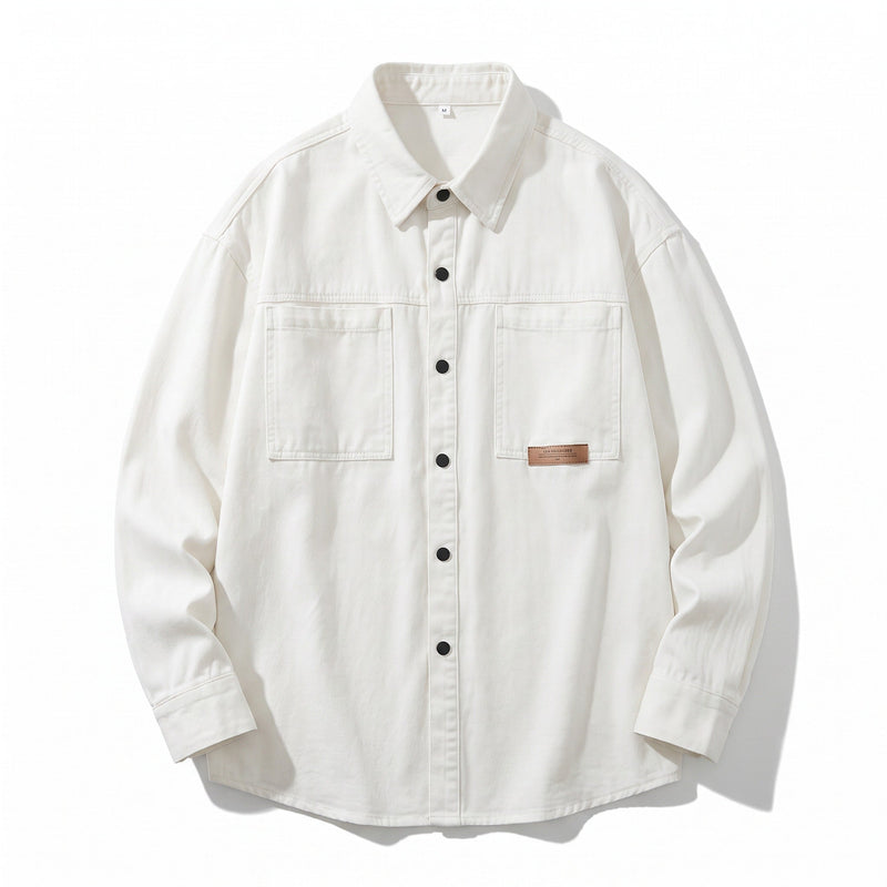 Men's Snap Button Cotton Work Shirt with Chest Pockets - product view 7 | Buffalo Gears