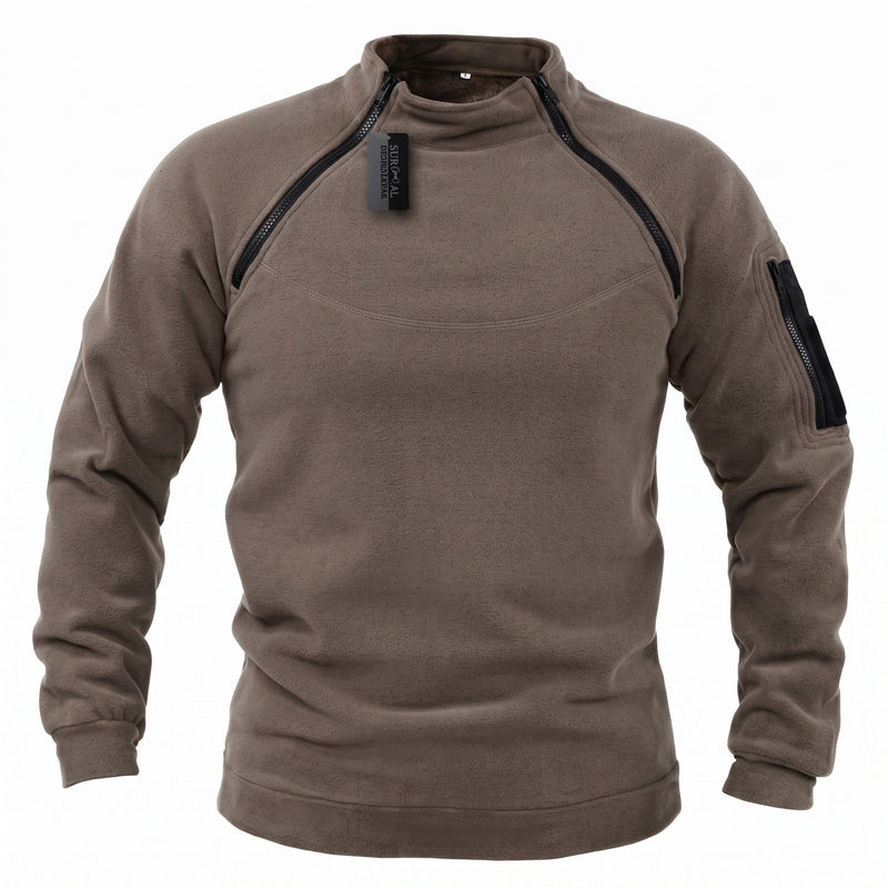 Men's Tactical Fleece Jacket for Mid-Layer Warmth - product view 8 | Buffalo Gears