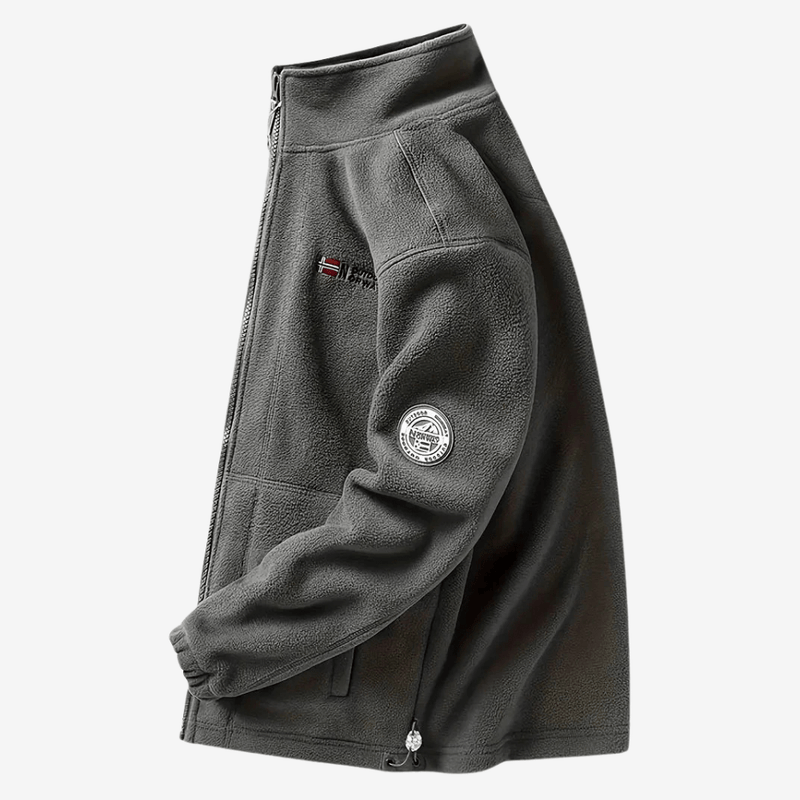 Men's Warm Fleece Jacket for Autumn and Winter Hikes - product view 9 | Buffalo Gears