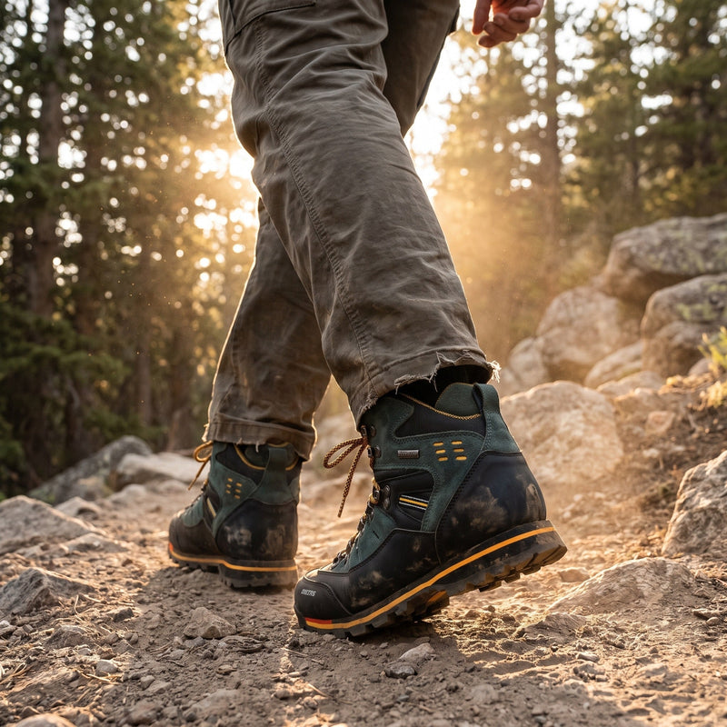 Men's Waterproof Trekking Boots with Shock-Absorbing Midsole - product view 3 | Buffalo Gears