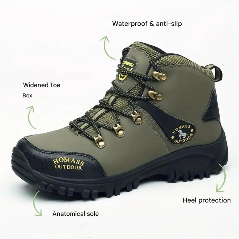 Men's Wide Fit Water-Resistant Hiking Boots for Trekking - product view 2 | Buffalo Gears