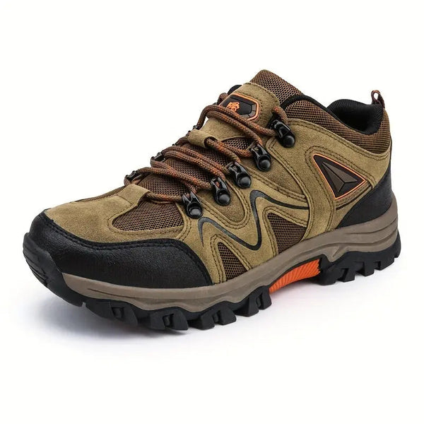 Men's Wide-Fit Waterproof Hiking Shoes for Outdoor Walking