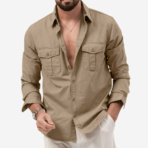 Men's Zip-Off Sleeve Trekking Shirt for Changeable Weather