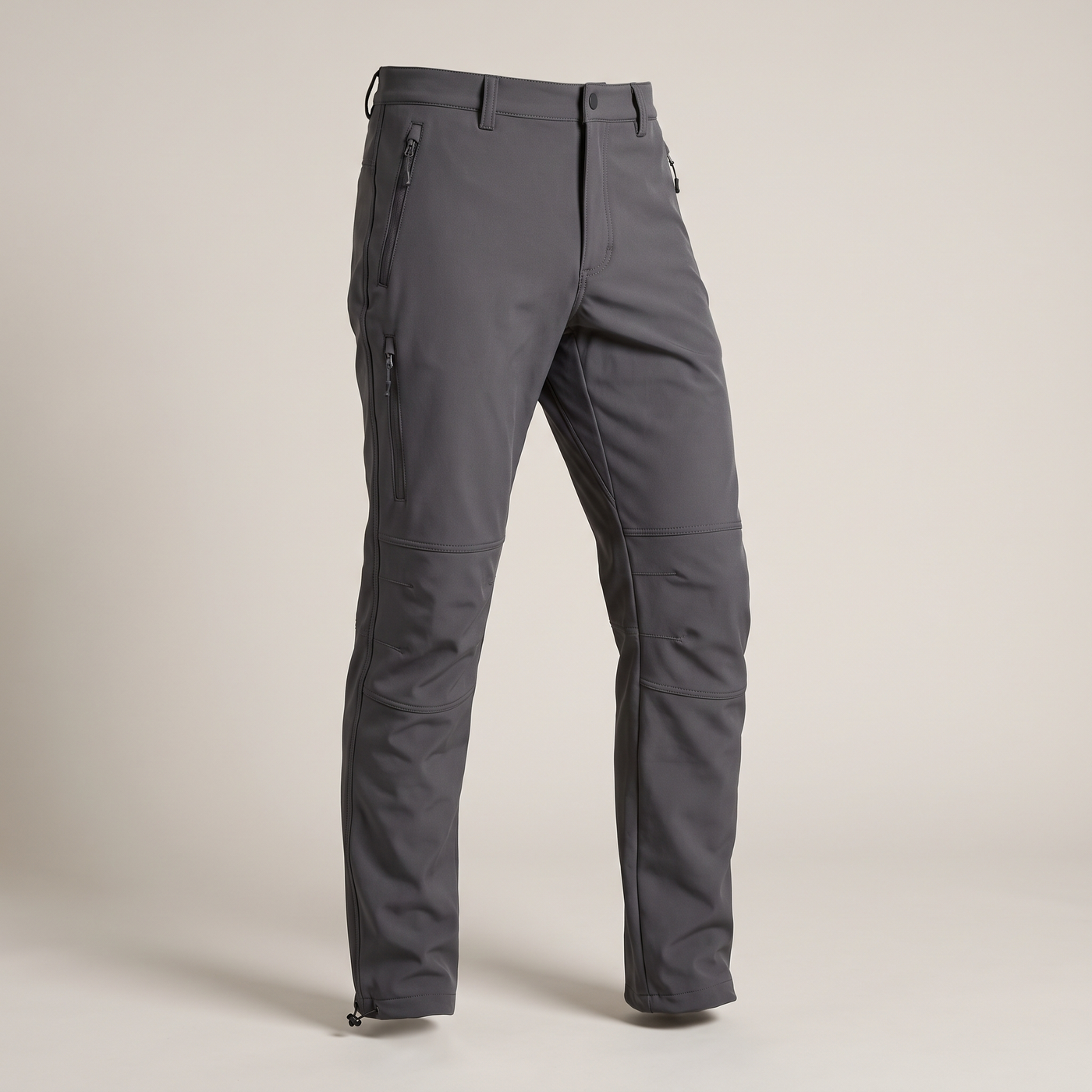 Men's Softshell Fleece-Lined Hiking Trousers Stretch Water-Repellent - product view 1 | Buffalo Gears