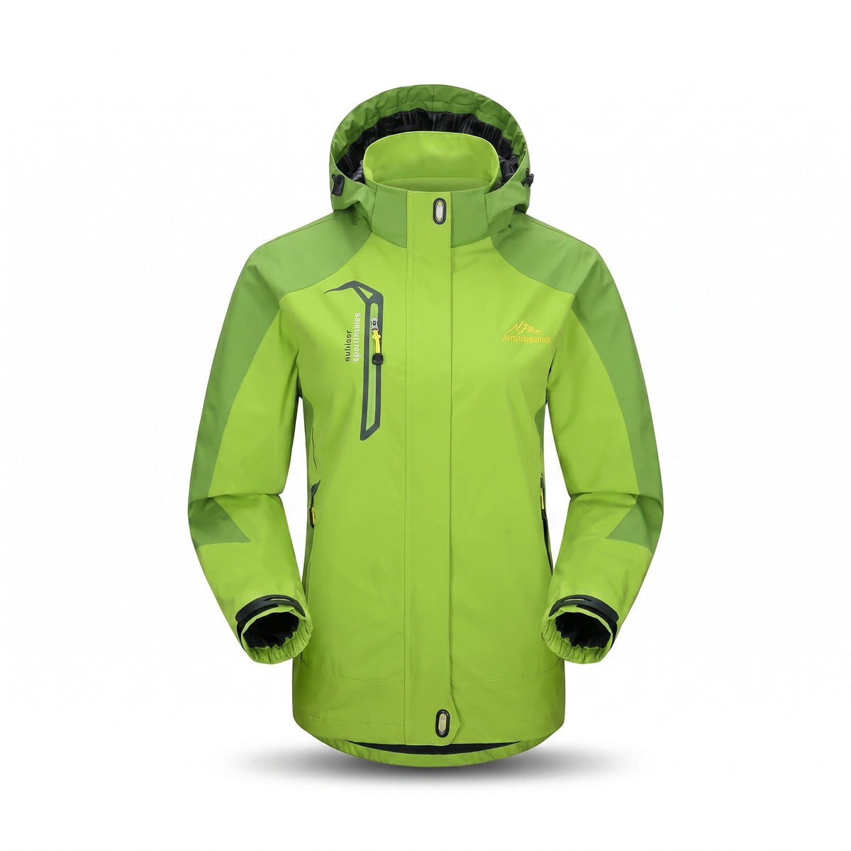 Mesh Lined Trekking Rain Jacket with Detachable Hood - product view 1 | Buffalo Gears