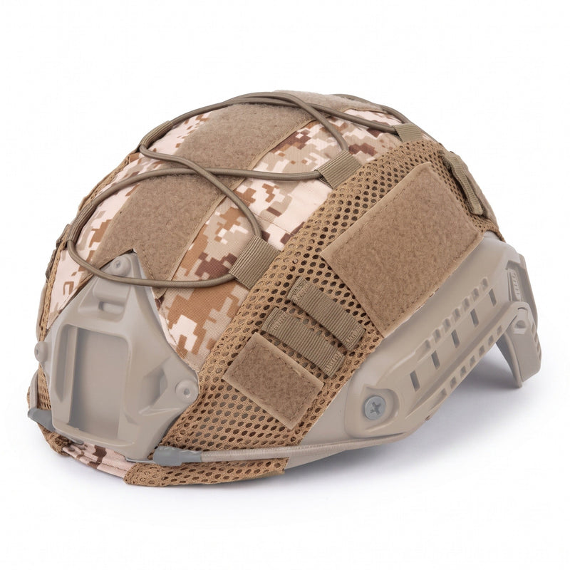 Nylon Helmet Cover with Velcro Panels for FAST and MICH Shells - product view 7 | Buffalo Gears