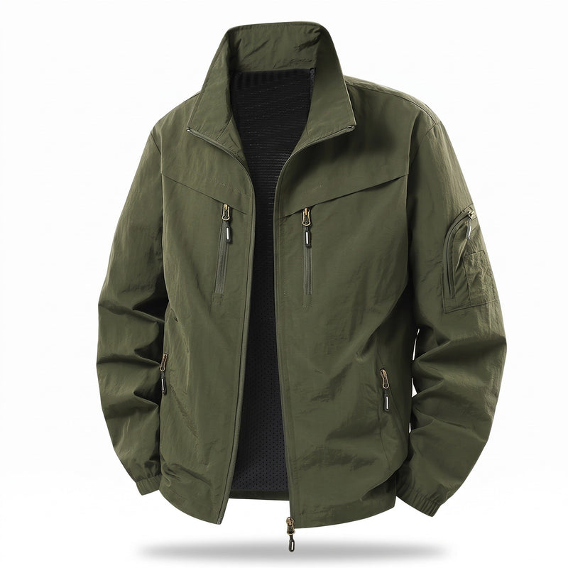 Nylon Utility Jacket for Men with Underarm Vents - product view 5 | Buffalo Gears