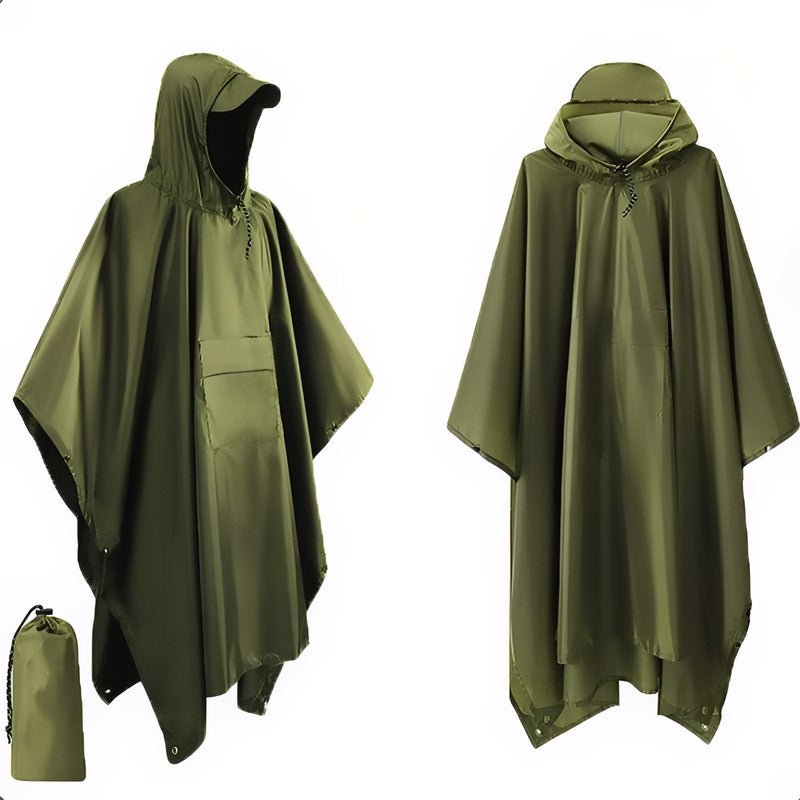 Packable Rain Poncho and Emergency Trail Shelter - product view 12 | Buffalo Gears