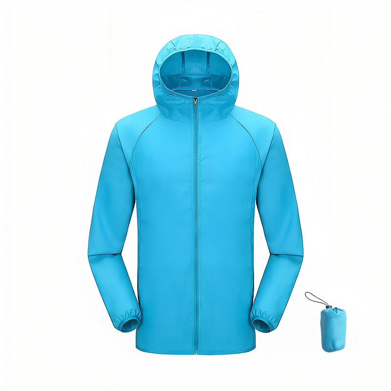 Packable Unisex Rain Shell for Hiking and Trekking - product view 18 | Buffalo Gears