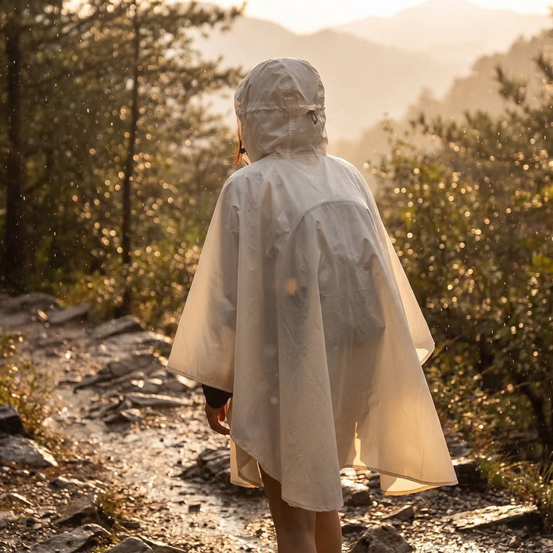 Packable Waterproof Poncho That Fits Over Your Daypack - product view 3 | Buffalo Gears
