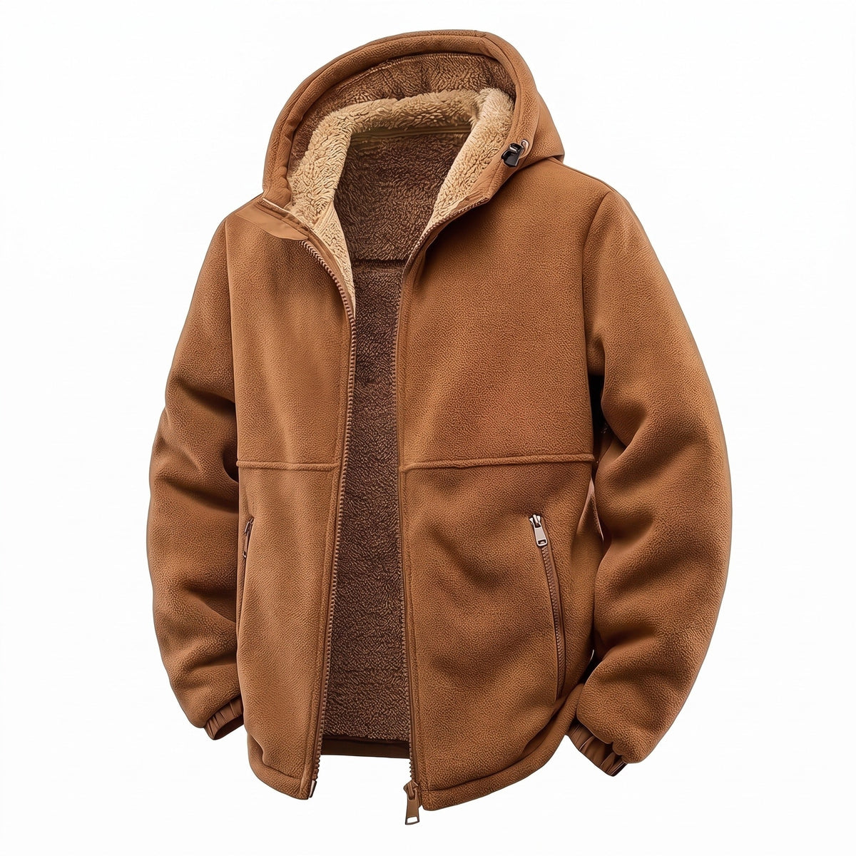 Padded Winter Jacket for Men with Hood and Pockets - product view 1 | Buffalo Gears