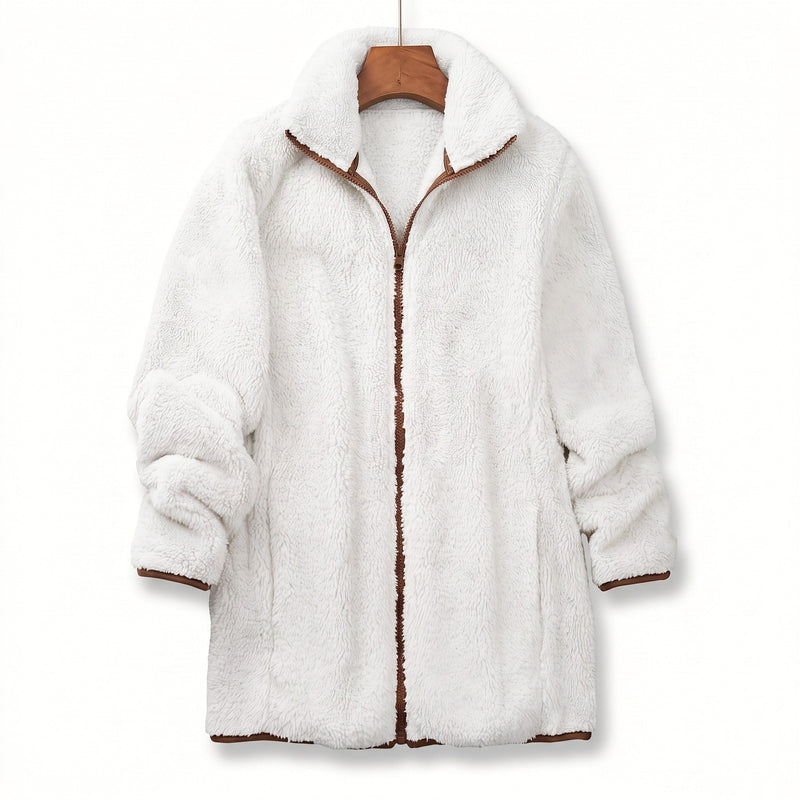 Plush Fleece Jacket for Women with Stand Collar - product view 5 | Buffalo Gears