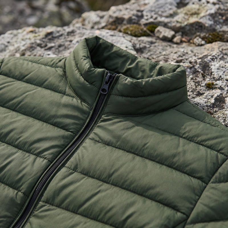 Quilted Jacket for Men with Stand Collar and Pockets - product view 3 | Buffalo Gears