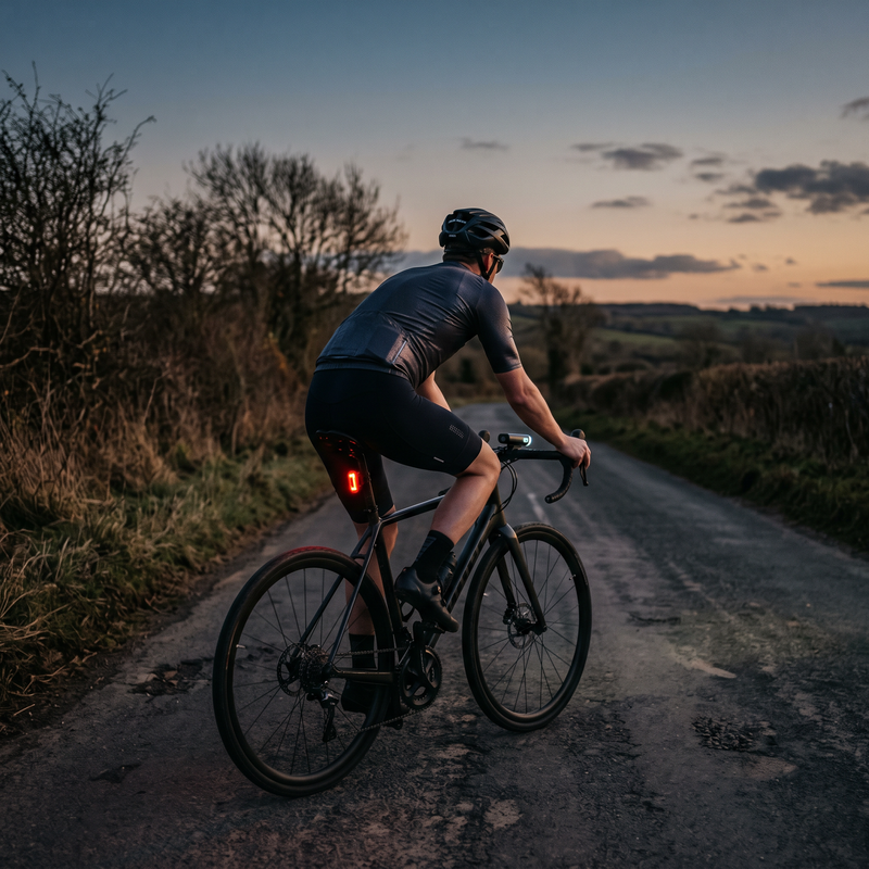 Rechargeable LED Bike Light Set with 1000 Lumen Front Beam - product view 2 | Buffalo Gears
