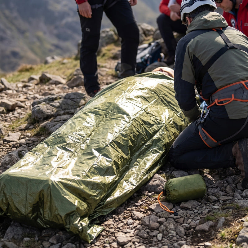 Reusable Foil Survival Blanket with Carry Pouch - product view 5 | Buffalo Gears