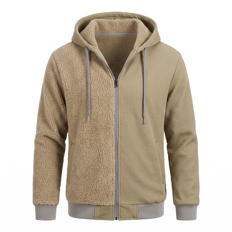 Reversible Teddy Fleece Jacket for Men with Hood - product view 7 | Buffalo Gears