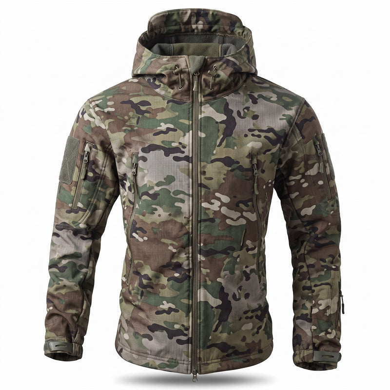 Ripstop Softshell Winter Jacket for Men, Fleece Lined - product view 5 | Buffalo Gears