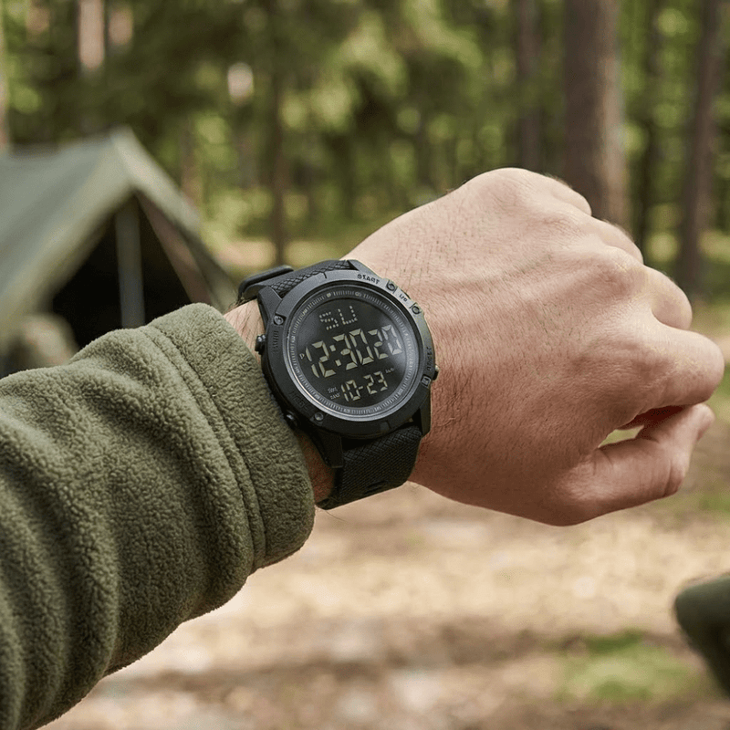 Rugged Waterproof Digital Watch for Hiking and Trekking - product view 2 | Buffalo Gears