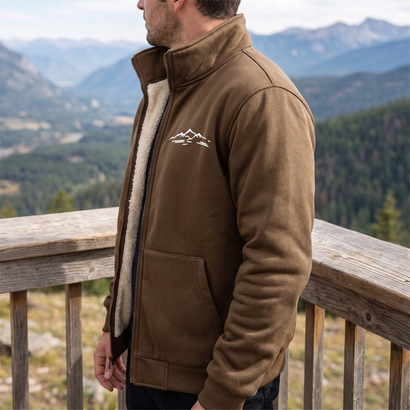 Sport Jacket for Men with Stand Collar and Graphic - product view 4 | Buffalo Gears
