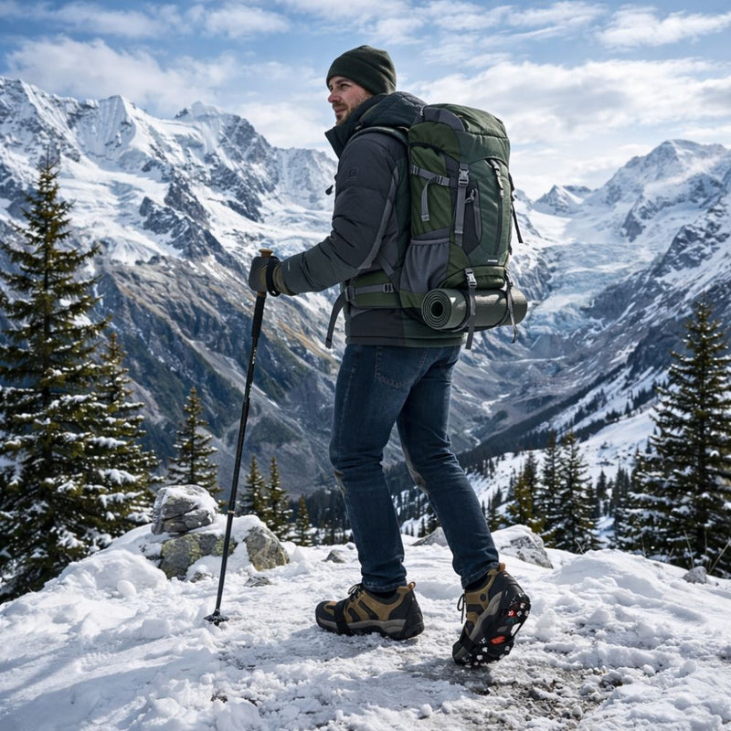 Stainless Steel Crampons for Winter Ice Traction - product view 5 | Buffalo Gears