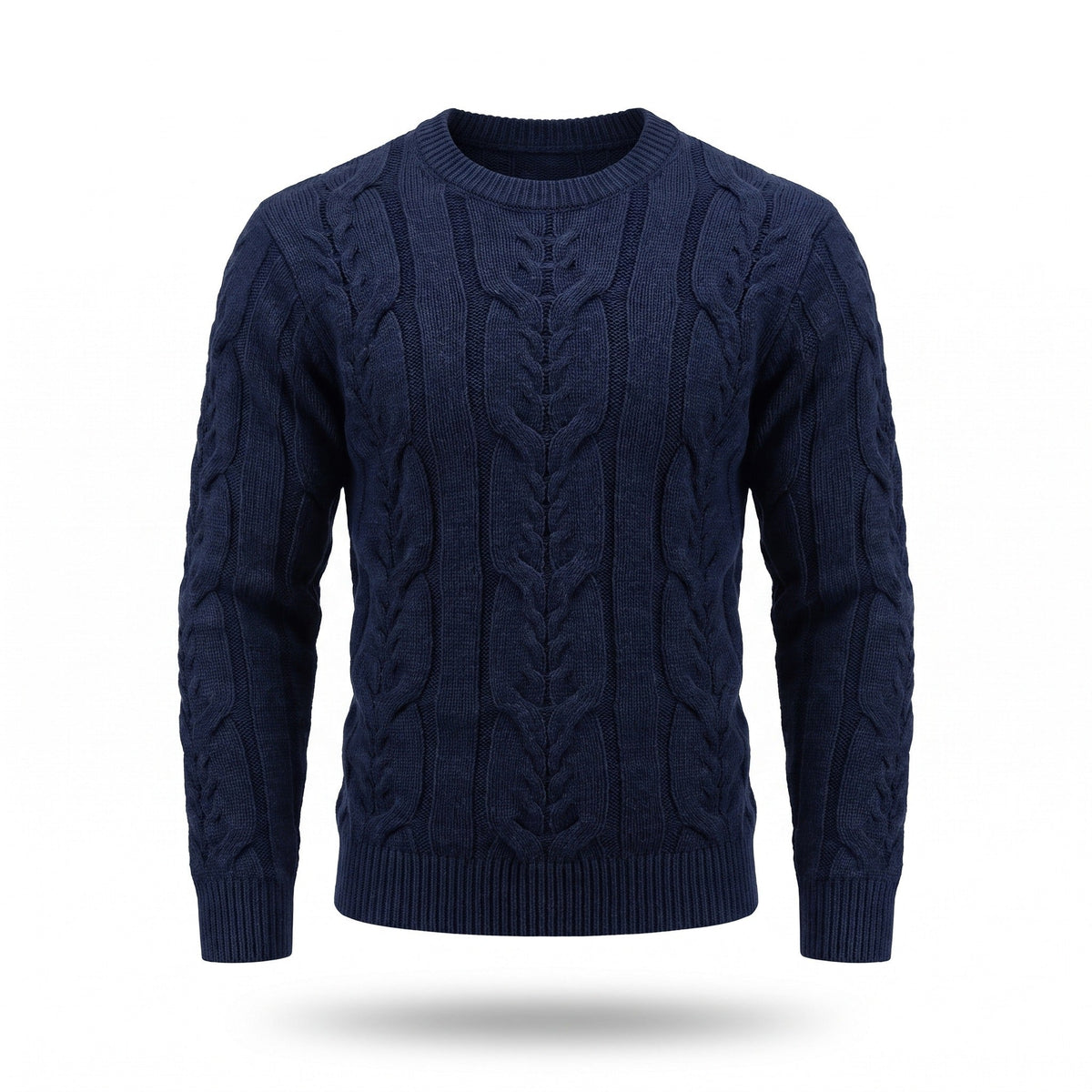 Striped Knit Jumper for Men with Ribbed Cuffs - product view 1 | Buffalo Gears