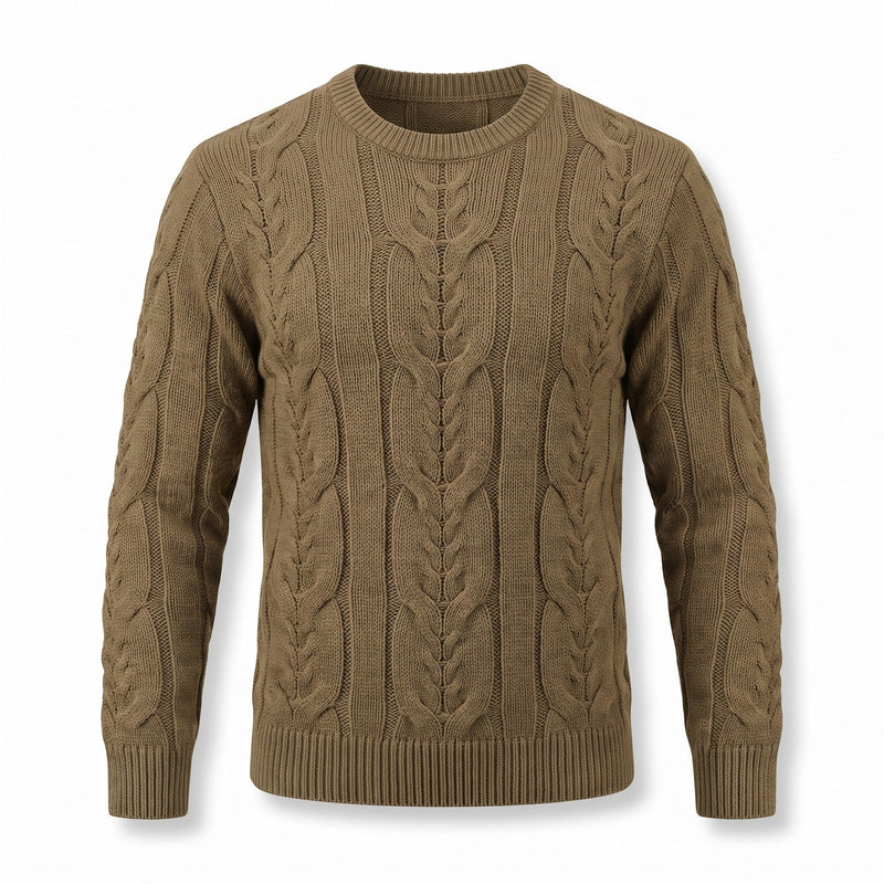 Striped Knit Jumper for Men with Ribbed Cuffs - product view 11 | Buffalo Gears