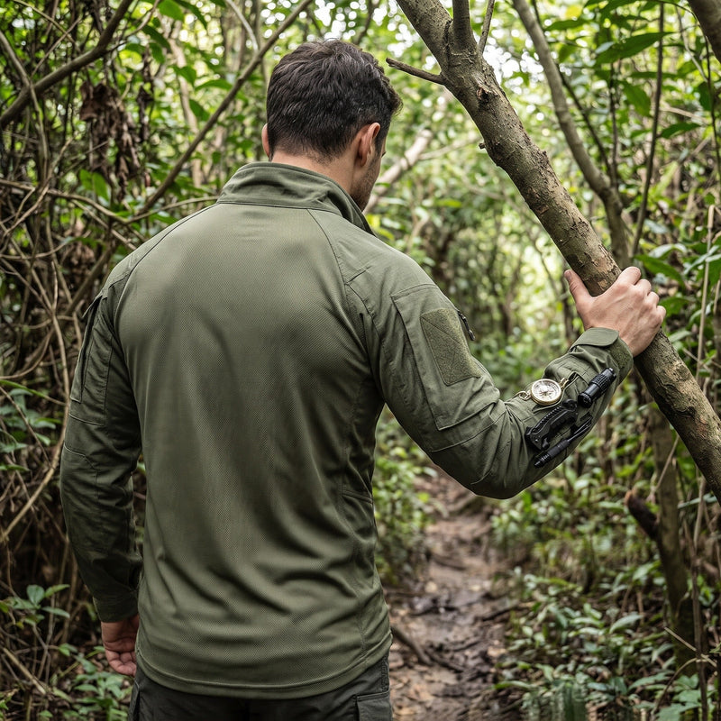 Tactical Camo Shirt for Men in a Tear Resistant Weave - product view 4 | Buffalo Gears