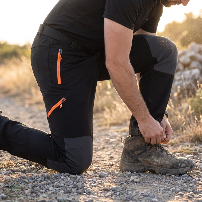 Tactical Cargo Trousers for Men with Contrast Panels - product view 2 | Buffalo Gears