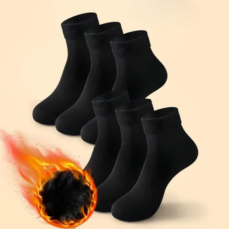 Thermal-Lined Winter Socks, Warm Cotton, Pack of 10 Pairs - product view 3 | Buffalo Gears