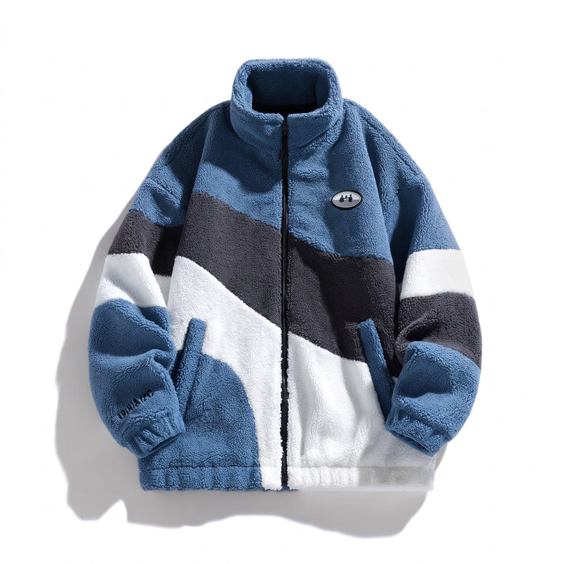 Thick Velvet Jacket for Men with Stand Collar - product view 8 | Buffalo Gears