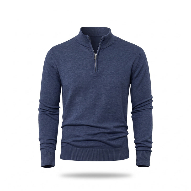 Thick Zip Jumper for Men with High Collar - product view 11 | Buffalo Gears